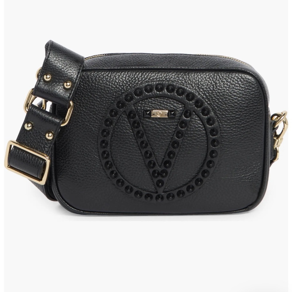 Valentino nwt Mia rock black leather studs moto va 9126 punk